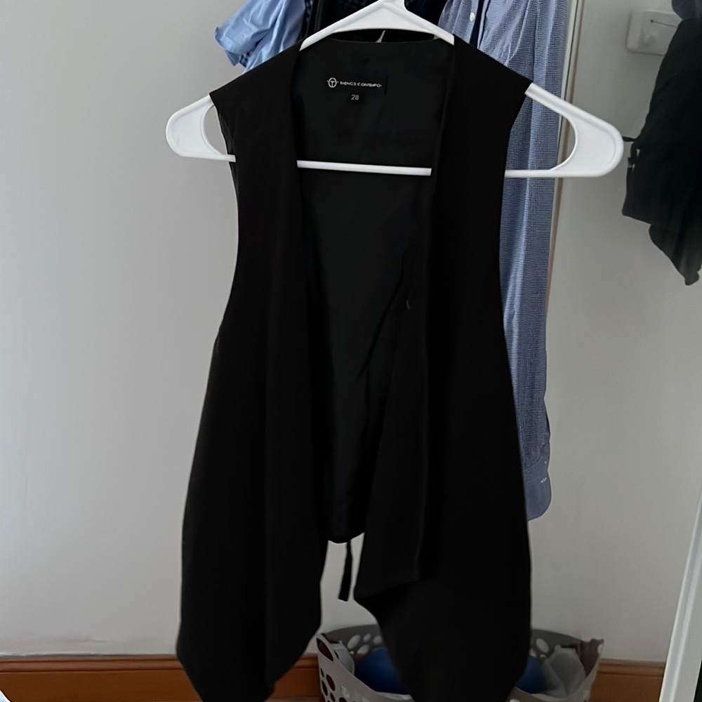 Black Suede Vest